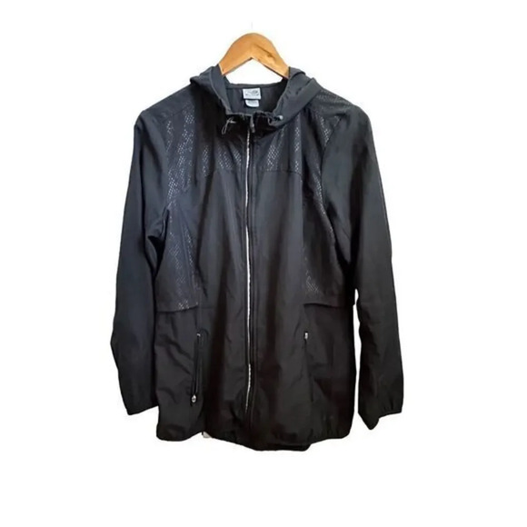 CHAMPION Full‎ Zip Jacket Size Large Black - Picture 1 of 3